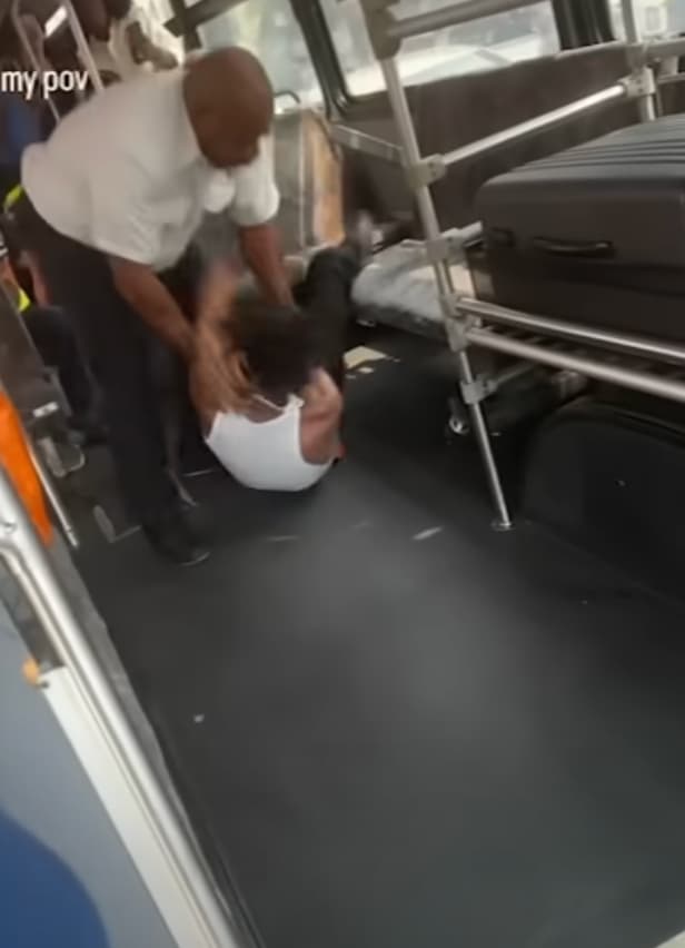 bus driver beats up passenger spit - my pov